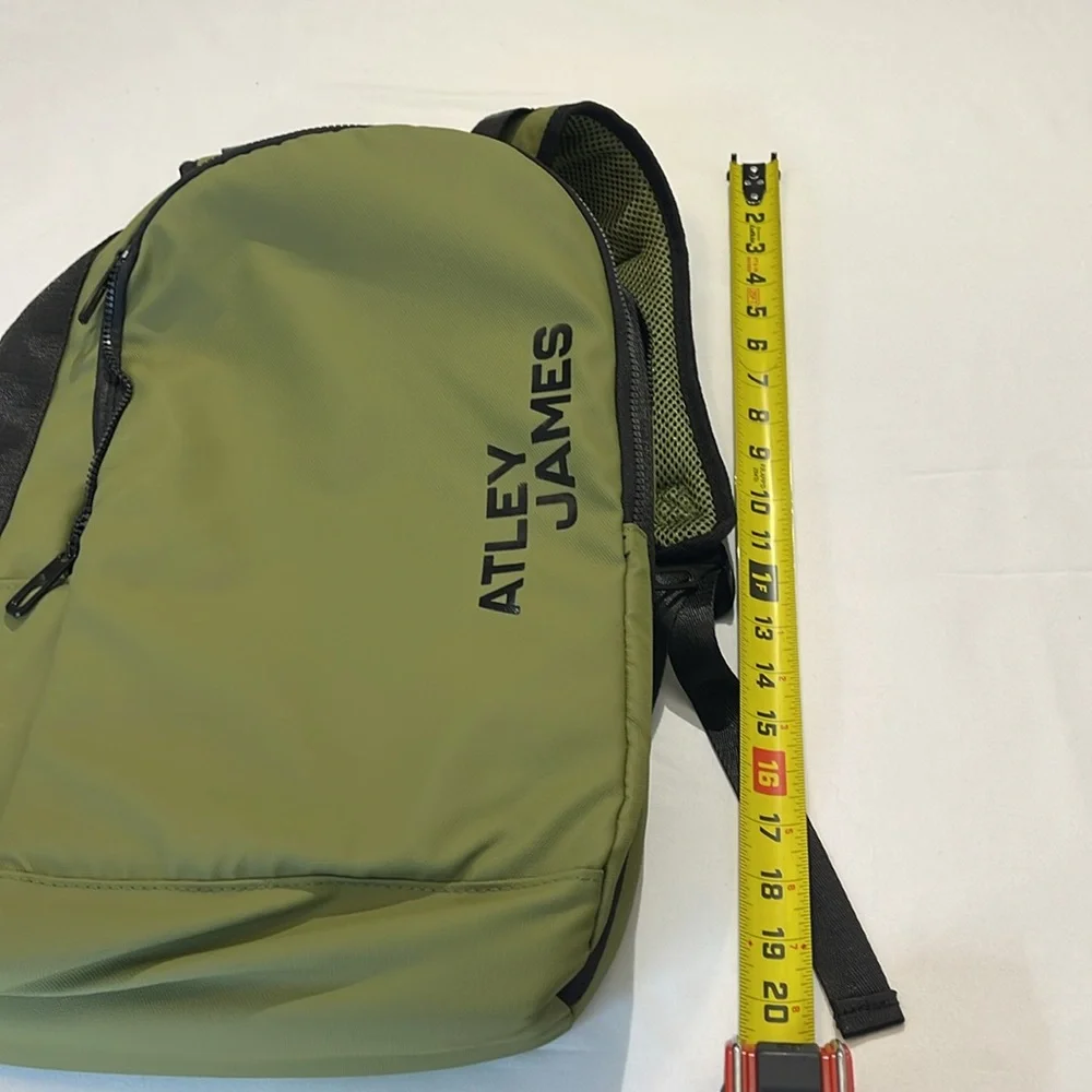 ATLEY JAMES, Green Backpack for Men